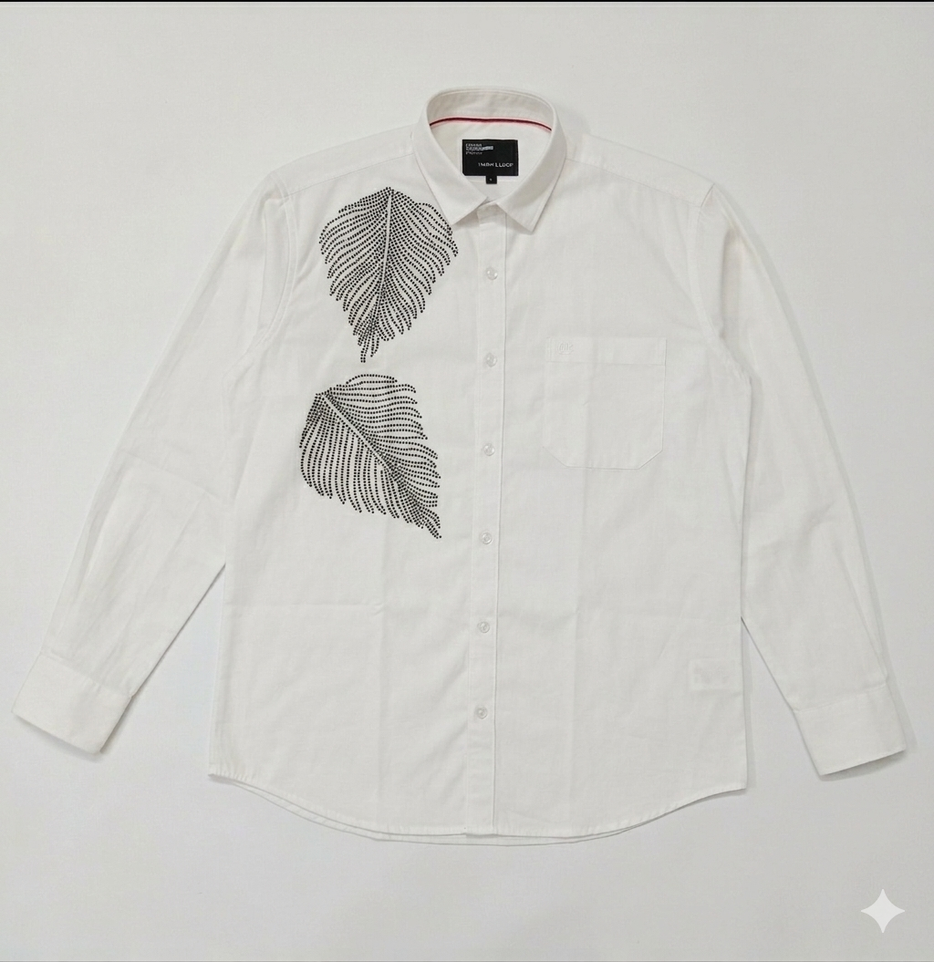 buy luxury leaf designe shirts online in India. - Image 7