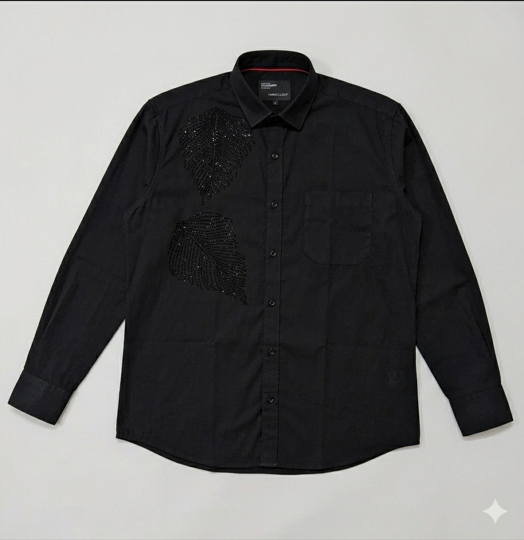 buy luxury leaf designe shirts online in India. - Image 8