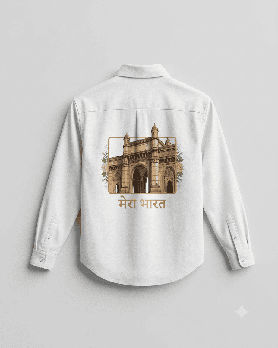 Buy Amezing Gateway of India designe Cotton Printed Shirt Online 2026 - Image 3