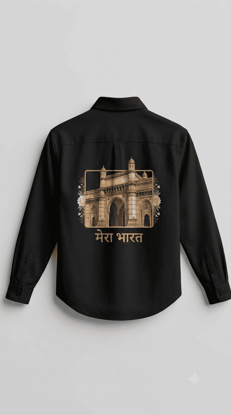 Buy Amezing Gateway of India designe Cotton Printed Shirt Online 2026 - Image 5
