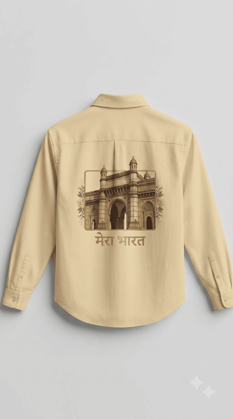 Buy Amezing Gateway of India designe Cotton Printed Shirt Online 2026 - Image 7