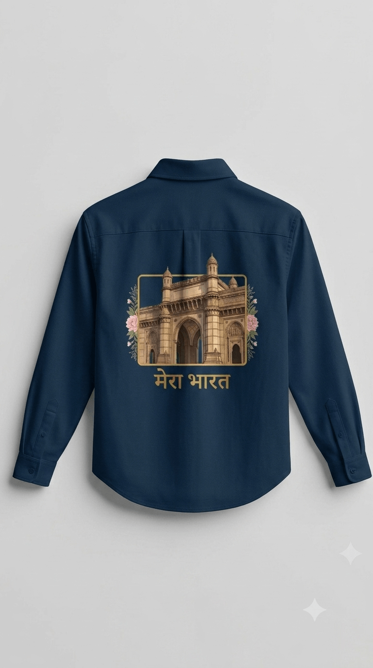 Buy Amezing Gateway of India designe Cotton Printed Shirt Online 2026 - Image 9